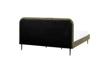 Seng med lamellramme Flayat - Grønn, Svart, 180x200 cm - Møbler - Senger - Sengeramme & sengestamme