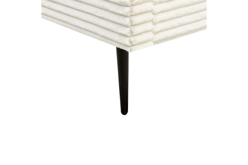 Seng med lamellramme Flayat - Hvit, Svart, 140x200 cm - Møbler - Senger - Sengeramme & sengestamme