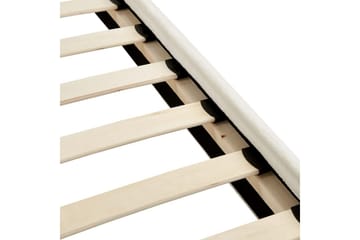 Seng med lamellramme Flayat - Hvit, Svart, 160x200 cm - Møbler - Senger - Sengeramme & sengestamme