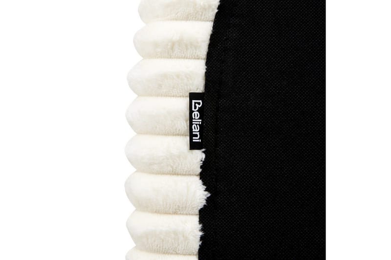 Seng med lamellramme Flayat - Hvit, Svart, 180x200 cm - Møbler - Senger - Sengeramme & sengestamme