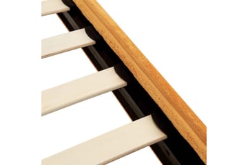 Seng med lamellramme Flayat - Oransje, svart, 140x200 cm - Møbler - Senger - Sengeramme & sengestamme