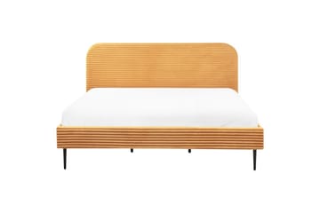 Seng med lamellramme Flayat - Oransje, svart, 180x200 cm - Møbler - Senger - Sengeramme & sengestamme