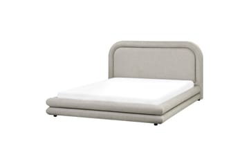 Seng med lamellramme Lavardens - Beige, svart, 160x200 cm - Møbler - Senger - Sengeramme & sengestamme