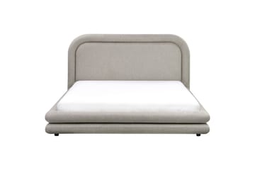 Seng med lamellramme Lavardens - Beige, svart, 160x200 cm - Møbler - Senger - Sengeramme & sengestamme