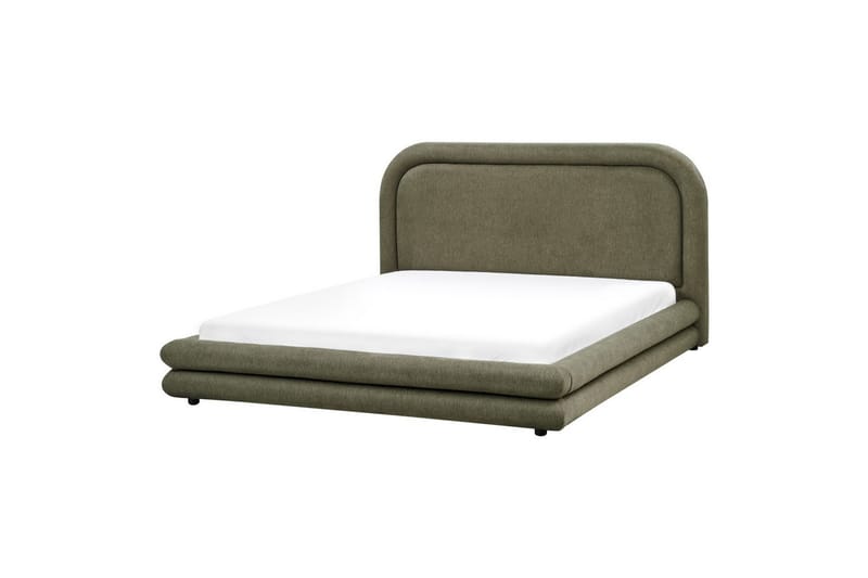 Seng med lamellramme Lavardens, Grønn, Svart, 160x200 cm