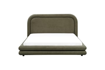 Seng med lamellramme Lavardens - Grønn, Svart, 160x200 cm - Møbler - Senger - Sengeramme & sengestamme