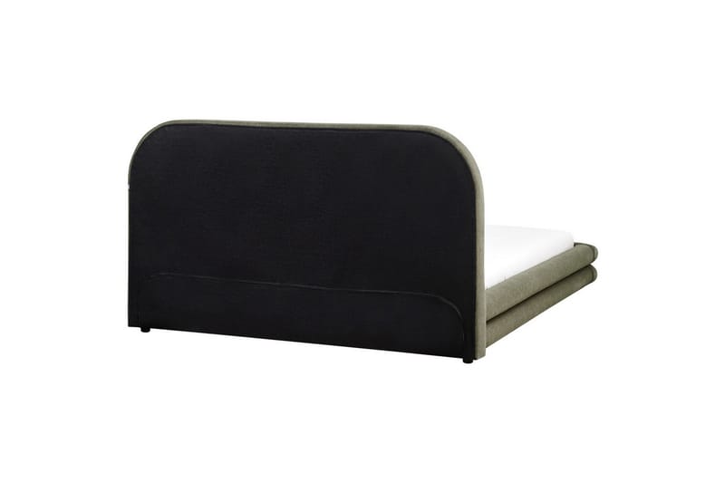 Seng med lamellramme Lavardens - Grønn, Svart, 160x200 cm - Møbler - Senger - Sengeramme & sengestamme