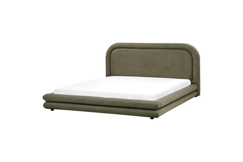 Seng med lamellramme Lavardens, Grønn, Svart, 180x200 cm