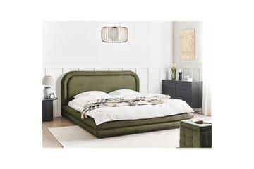 Seng med lamellramme Lavardens - Grønn, Svart, 180x200 cm - Møbler - Senger - Sengeramme & sengestamme