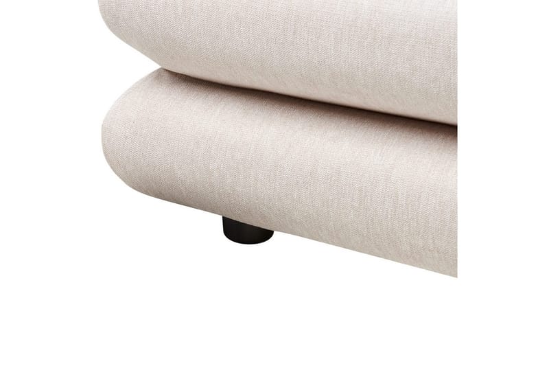 Seng med lamellramme Lavardens - Lys beige, svart, 160x200 cm - Møbler - Senger - Sengeramme & sengestamme