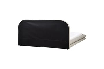 Seng med lamellramme Lavardens - Taupe, svart, 180x200 cm - Møbler - Senger - Sengeramme & sengestamme