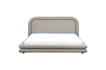 Seng med lamellramme Lavardens - Taupe, svart, 180x200 cm - Møbler - Senger - Sengeramme & sengestamme