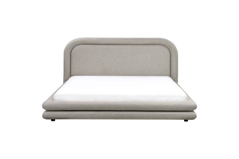 Seng med lamellramme Lavardens - Taupe, svart, 180x200 cm - Møbler - Senger - Sengeramme & sengestamme