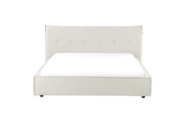 Seng med lamellramme Lestre - Hvit, Svart, 160x200 cm - Møbler - Senger - Sengeramme & sengestamme