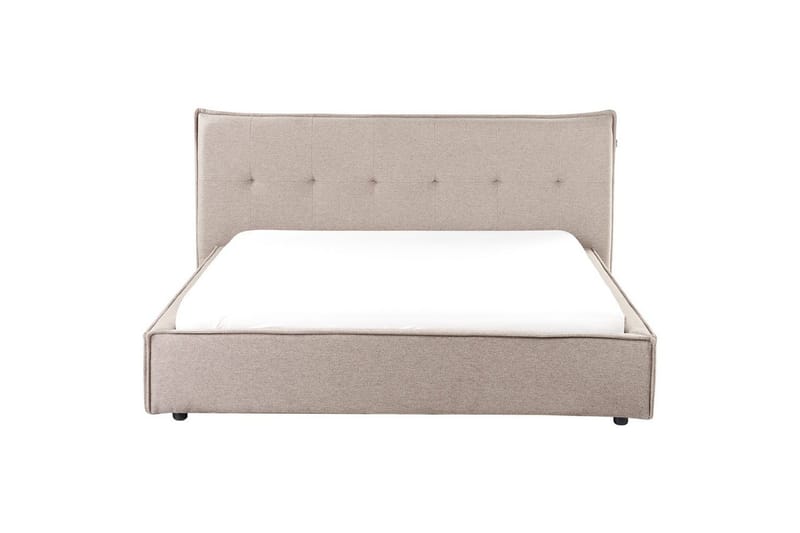 Seng med lamellramme Lestre - Taupe, svart, 160x200 cm - Møbler - Senger - Sengeramme & sengestamme