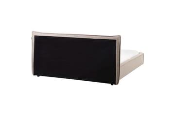 Seng med lamellramme Lestre - Taupe, svart, 160x200 cm - Møbler - Senger - Sengeramme & sengestamme