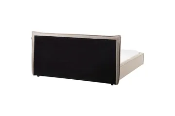 Seng med lamellramme Lestre - Taupe, svart, 160x200 cm - Møbler - Senger - Sengeramme & sengestamme