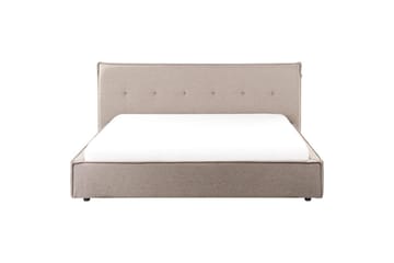 Seng med lamellramme Lestre - Taupe, svart, 180x200 cm - Møbler - Senger - Sengeramme & sengestamme