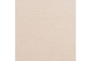 Seng med lamellramme Limanton - Beige, lyst tre, svart/bouclé, Beige, lyst tre, svart/Bouclé, 140x200 cm - Møbler - Senger - Sengeramme & sengestamme