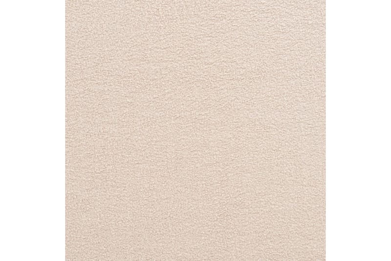 Seng med lamellramme Limanton - Beige, lyst tre, svart/bouclé, Beige, lyst tre, svart/Bouclé, 160x200 cm - Møbler - Senger - Sengeramme & sengestamme
