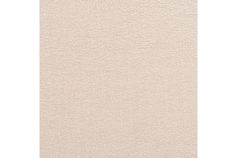 Seng med lamellramme Limanton - Beige, lyst tre, svart/bouclé, Beige, lyst tre, svart/Bouclé, 180x200 cm - Møbler - Senger - Sengeramme & sengestamme