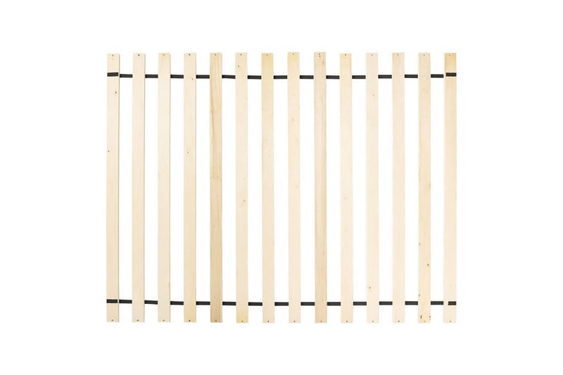 Seng med lamellramme Limanton - Brun, lyst tre, svart/kunstlær, Brun, lys tre, svart/Kunstskinn, 140x200 cm - Møbler - Senger - Sengeramme & sengestamme