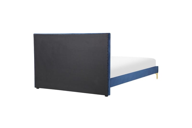 Seng med lamellramme Limoux - Blå, 140x200 cm - Møbler - Senger - Sengeramme & sengestamme