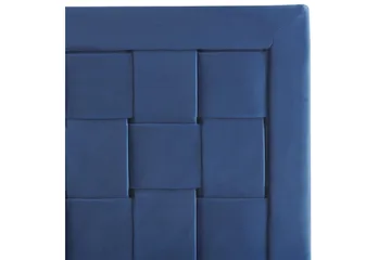 Seng med lamellramme Limoux - Blå, 140x200 cm - Møbler - Senger - Sengeramme & sengestamme