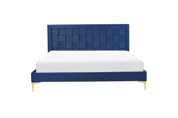 Seng med lamellramme Limoux - Blå, 160x200 cm - Møbler - Senger - Sengeramme & sengestamme