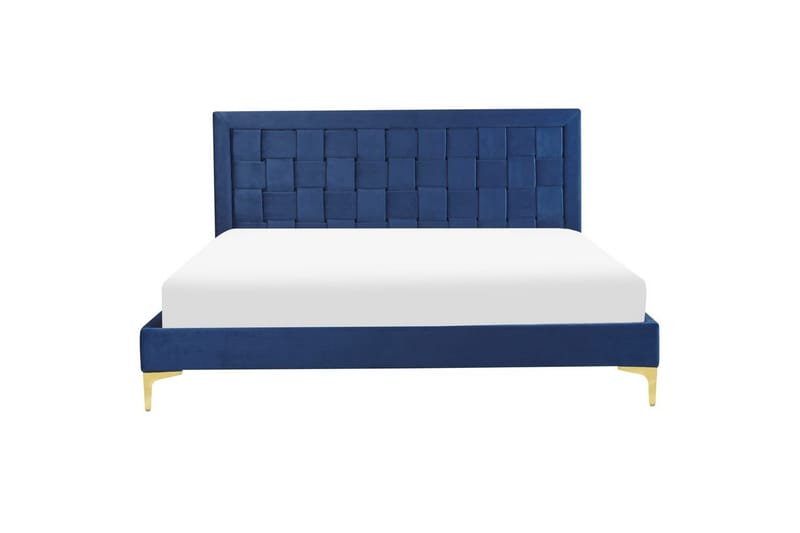 Seng med lamellramme Limoux - Blå, 160x200 cm - Møbler - Senger - Sengeramme & sengestamme