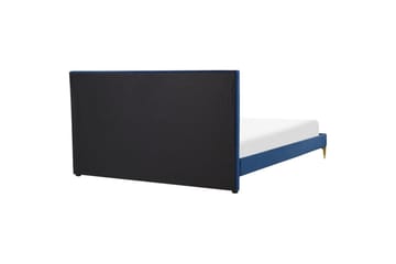 Seng med lamellramme Limoux - Blå, 160x200 cm - Møbler - Senger - Sengeramme & sengestamme