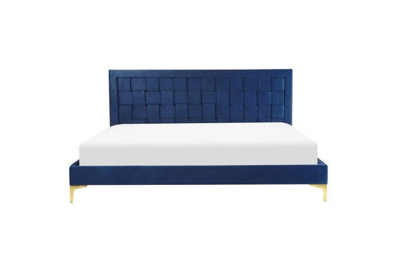 Seng med lamellramme Limoux - Blå, 180x200 cm - Møbler - Senger - Sengeramme & sengestamme