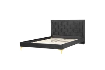 Seng med lamellramme Limoux - Svart, 140x200 cm - Møbler - Senger - Sengeramme & sengestamme