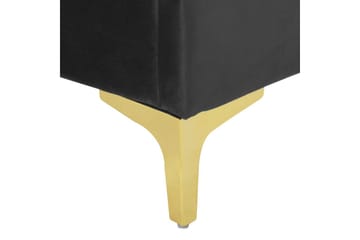 Seng med lamellramme Limoux - Svart, 140x200 cm - Møbler - Senger - Sengeramme & sengestamme