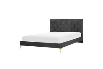 Seng med lamellramme Limoux - Svart, 140x200 cm - Møbler - Senger - Sengeramme & sengestamme