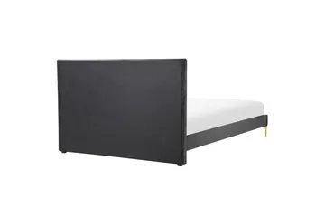 Seng med lamellramme Limoux - Svart, 140x200 cm - Møbler - Senger - Sengeramme & sengestamme