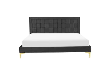 Seng med lamellramme Limoux - Svart, 160x200 cm - Møbler - Senger - Sengeramme & sengestamme