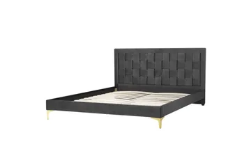 Seng med lamellramme Limoux - Svart, 160x200 cm - Møbler - Senger - Sengeramme & sengestamme