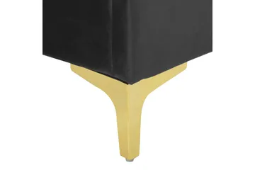 Seng med lamellramme Limoux - Svart, 160x200 cm - Møbler - Senger - Sengeramme & sengestamme