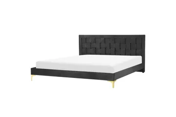 Seng med lamellramme Limoux - Svart, 180x200 cm - Møbler - Senger - Sengeramme & sengestamme