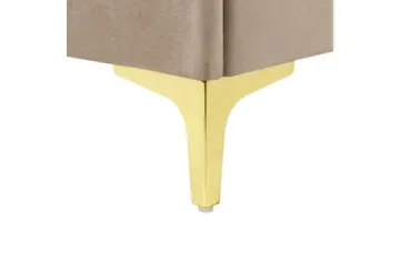 Seng med lamellramme Limoux - Taupe, 140x200 cm - Møbler - Senger - Sengeramme & sengestamme