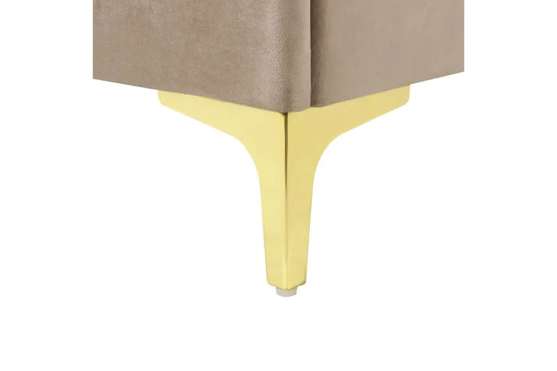 Seng med lamellramme Limoux - Taupe, 140x200 cm - Møbler - Senger - Sengeramme & sengestamme