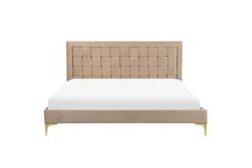 Seng med lamellramme Limoux - Taupe, 160x200 cm - Møbler - Senger - Sengeramme & sengestamme