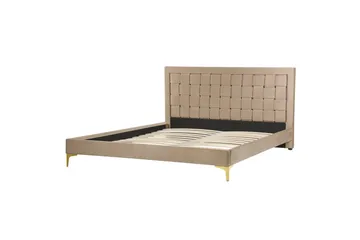 Seng med lamellramme Limoux - Taupe, 160x200 cm - Møbler - Senger - Sengeramme & sengestamme