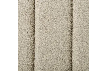 Seng med lamellramme Lunan - Beige, svart/Bouclé, 140x200 cm - Møbler - Senger - Sengeramme & sengestamme