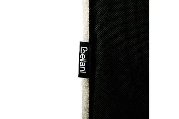 Seng med lamellramme Lunan - Beige, svart/Bouclé, 140x200 cm - Møbler - Senger - Sengeramme & sengestamme