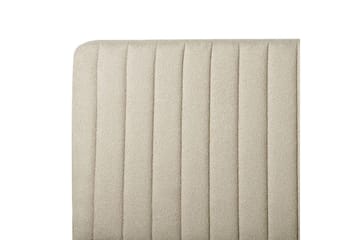 Seng med lamellramme Lunan - Beige, svart/Bouclé, 160x200 cm - Møbler - Senger - Sengeramme & sengestamme