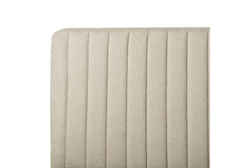Seng med lamellramme Lunan - Beige, svart/Bouclé, 160x200 cm - Møbler - Senger - Sengeramme & sengestamme