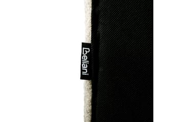 Seng med lamellramme Lunan - Beige, svart/Bouclé, 180x200 cm - Møbler - Senger - Sengeramme & sengestamme