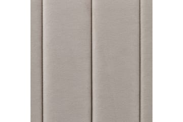 Seng med lamellramme Lunan - Grå/Fløyel, Grå/fløyel, 140x200 cm - Møbler - Senger - Sengeramme & sengestamme